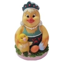 Пасхальное украшение "Курица с цыпленком" 16333 артикул 12954b.
