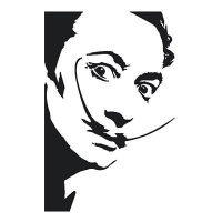Стикер Paristic "Сальвадор Дали", 56х85 артикул 13055b.
